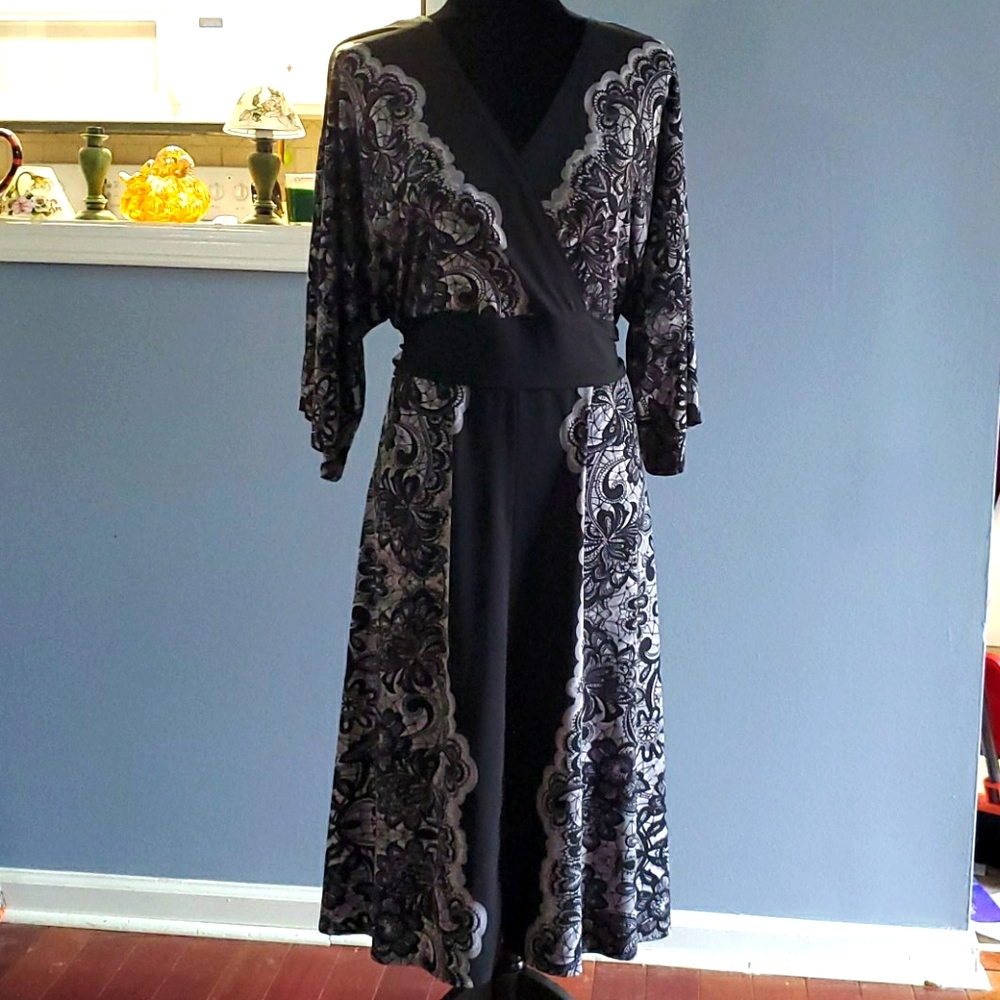 Faux Wrap Dress